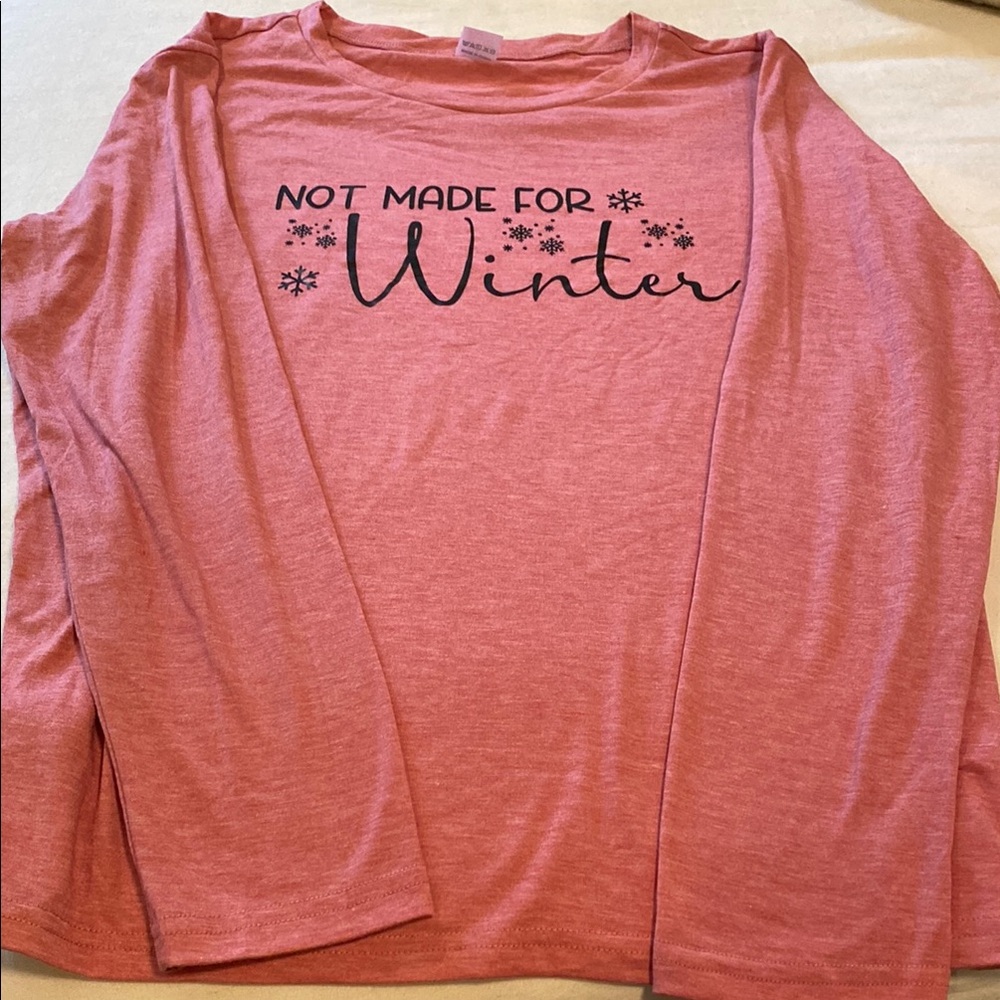 Coral Long Sleeve Top
